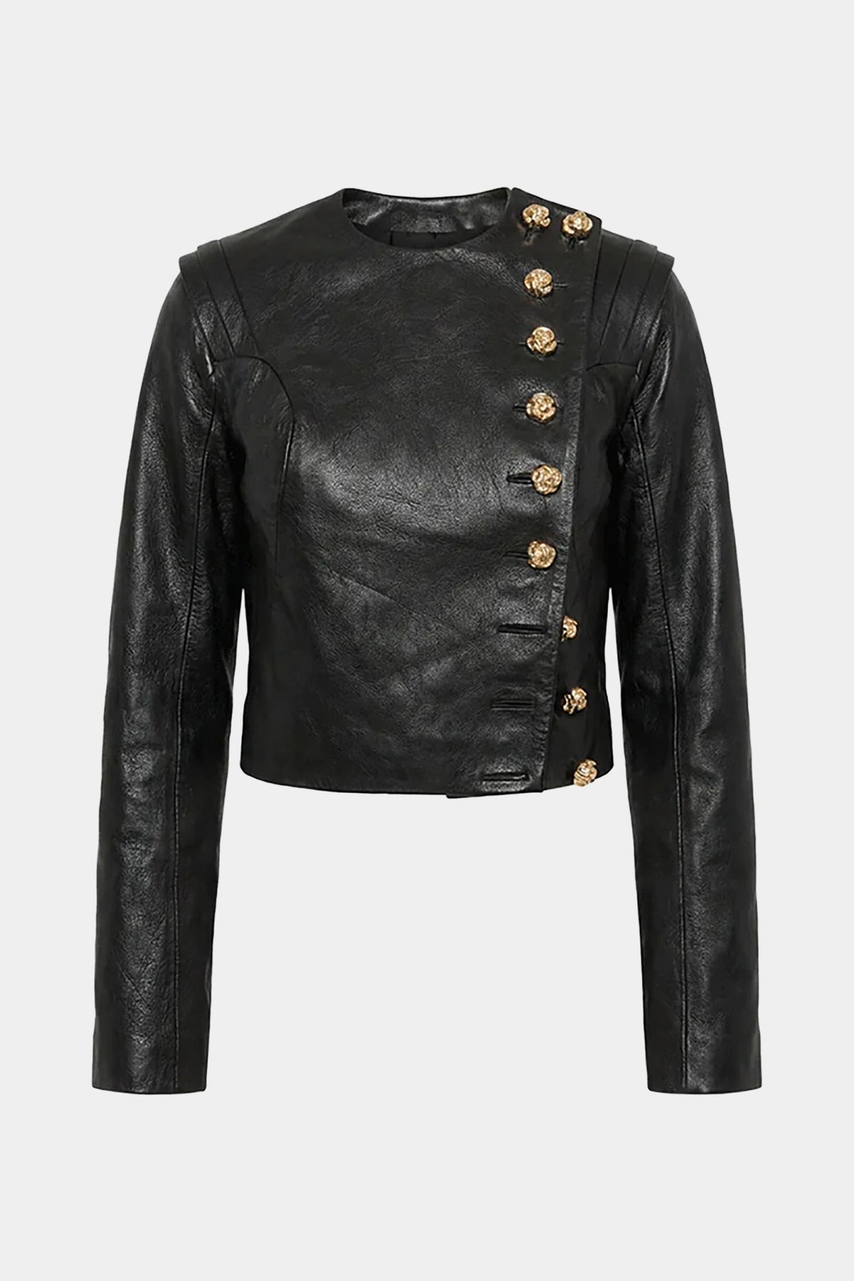 MYUS Salle D'Armes Jacket in Italian lambskin leather available at Maxfield Los Angeles