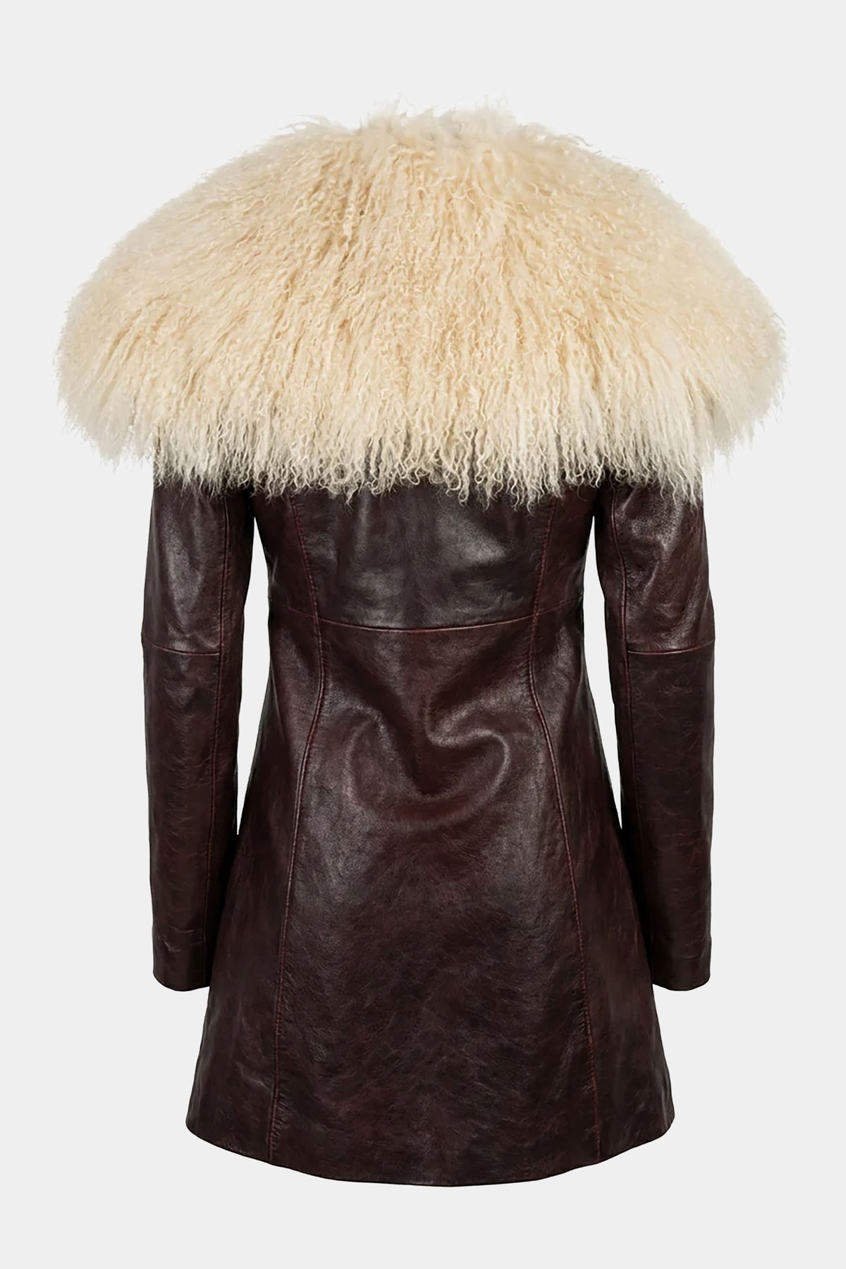 MYUS Wycliffe Coat back in Italian lambskin leather available at Maxfield Los Angeles