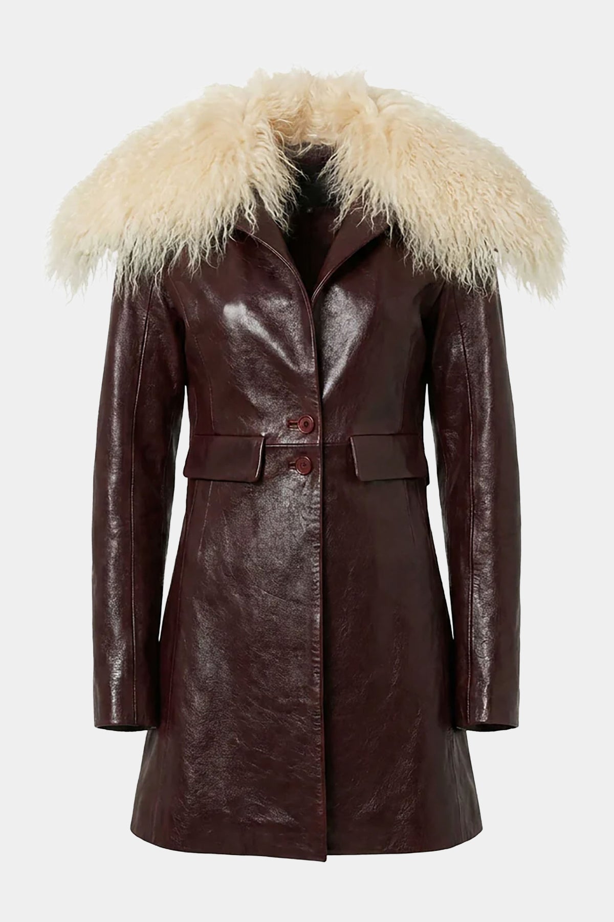 MYUS Wycliffe Coat in Italian lambskin leather available at Maxfield Los Angeles