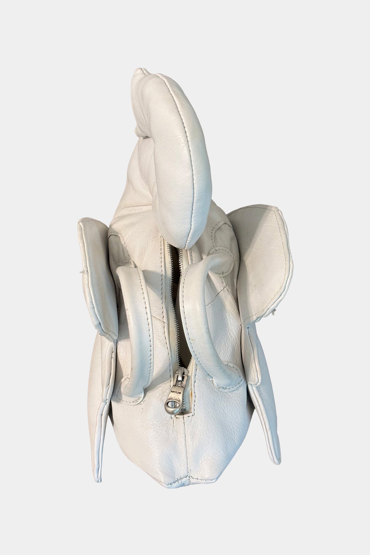 MYUS White Swan Handbag top leather handmade in Italy